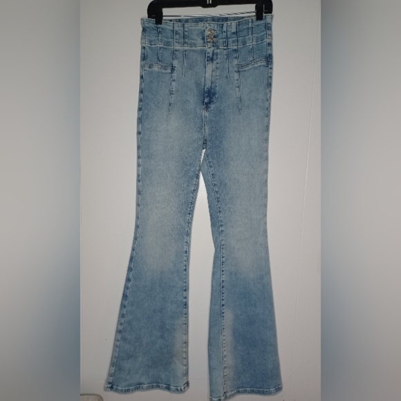 We The Free Light Blue Flare Jeans - Picture 7 of 13